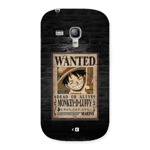 Luffy Wanted Back Case for Galaxy S3 Mini