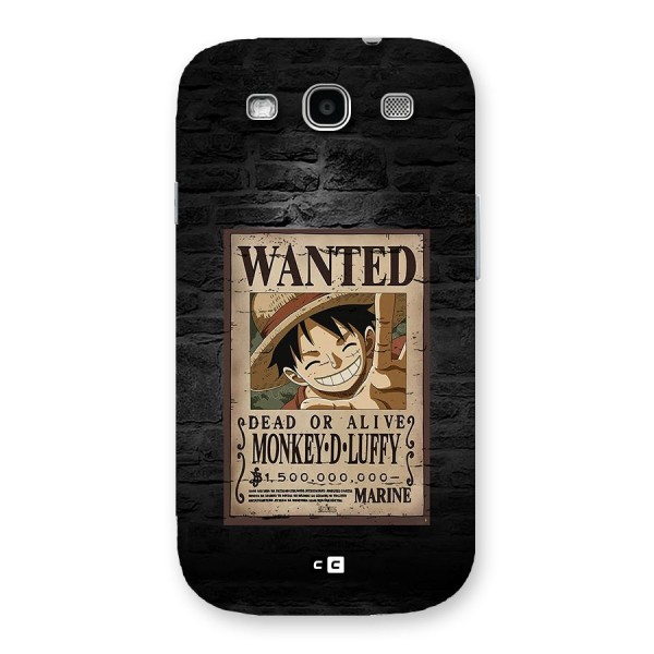 Luffy Wanted Back Case for Galaxy S3 Neo