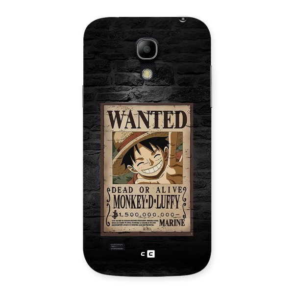 Luffy Wanted Back Case for Galaxy S4 Mini