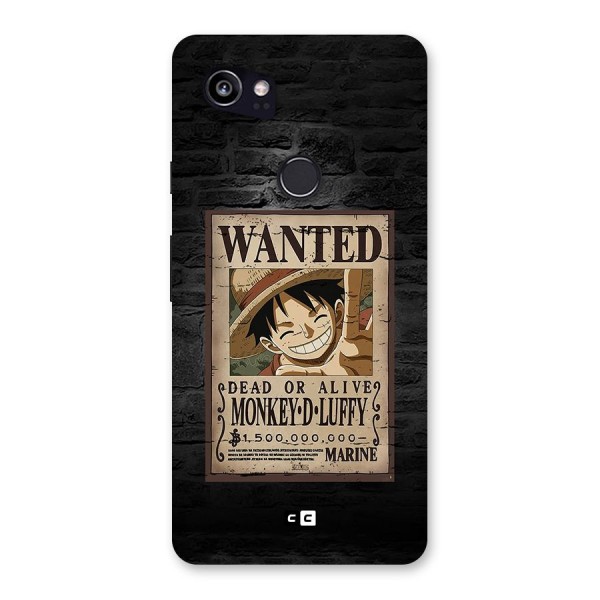 Luffy Wanted Back Case for Google Pixel 2 XL