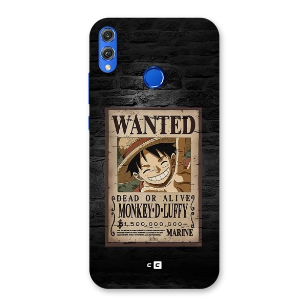 Luffy Wanted Back Case for Honor 8X