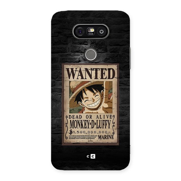 Luffy Wanted Back Case for LG G5