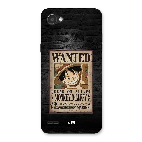 Luffy Wanted Back Case for LG Q6