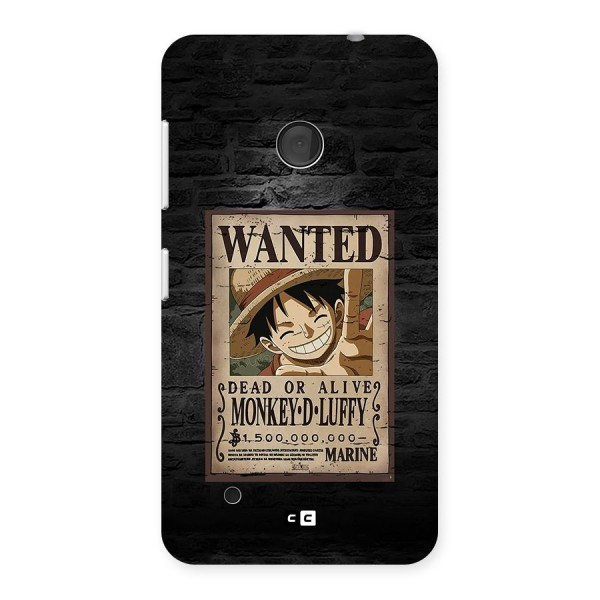 Luffy Wanted Back Case for Lumia 530