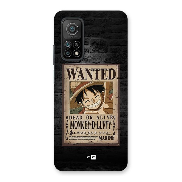 Luffy Wanted Back Case for Mi 10T 5G