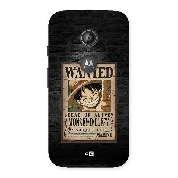 Luffy Wanted Back Case for Moto E 2nd Gen