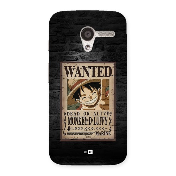 Luffy Wanted Back Case for Moto X