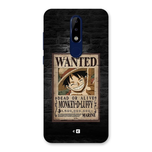 Luffy Wanted Back Case for Nokia 5.1 Plus