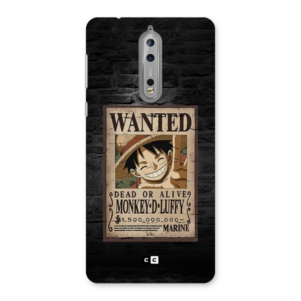 Luffy Wanted Back Case for Nokia 8