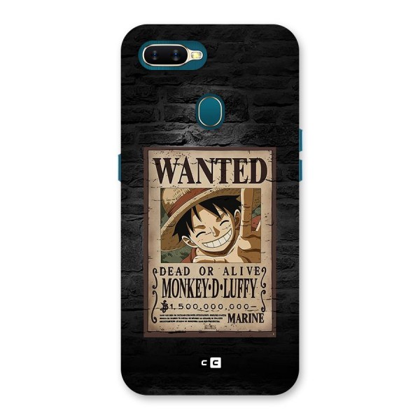 Luffy Wanted Back Case for Oppo A11k