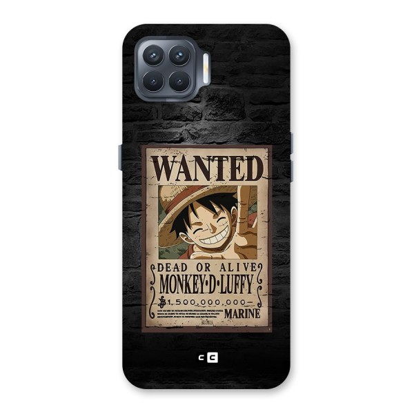 Luffy Wanted Back Case for Oppo F17 Pro