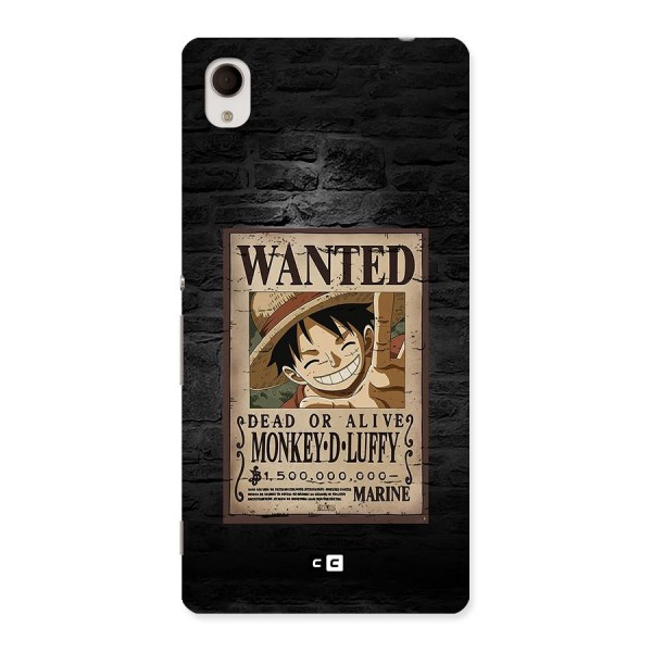 Luffy Wanted Back Case for Xperia M4 Aqua