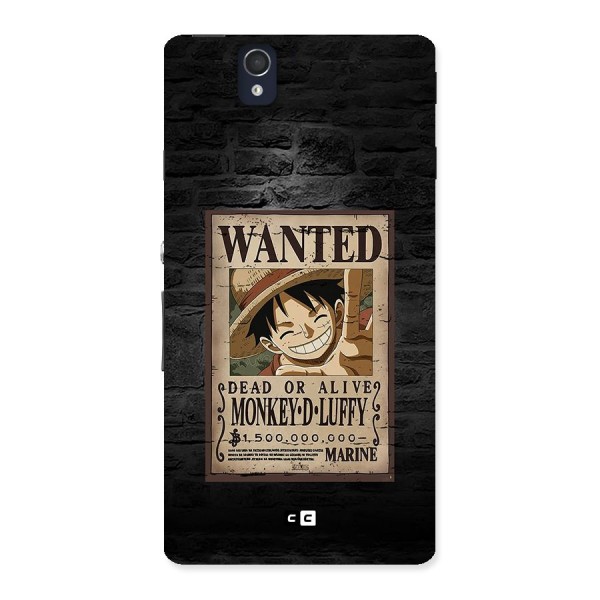 Luffy Wanted Back Case for Xperia Z