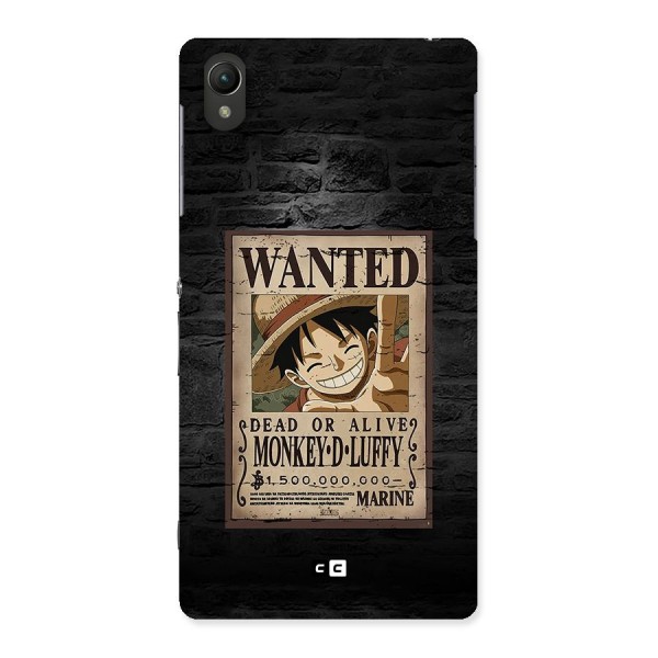 Luffy Wanted Back Case for Xperia Z2