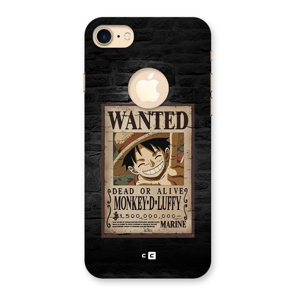 Luffy Wanted Back Case for iPhone 8 Logo Cut