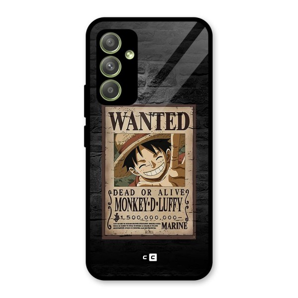 Luffy Wanted Glass Back Case for Galaxy A54