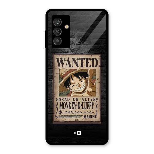 Luffy Wanted Glass Back Case for Galaxy M13