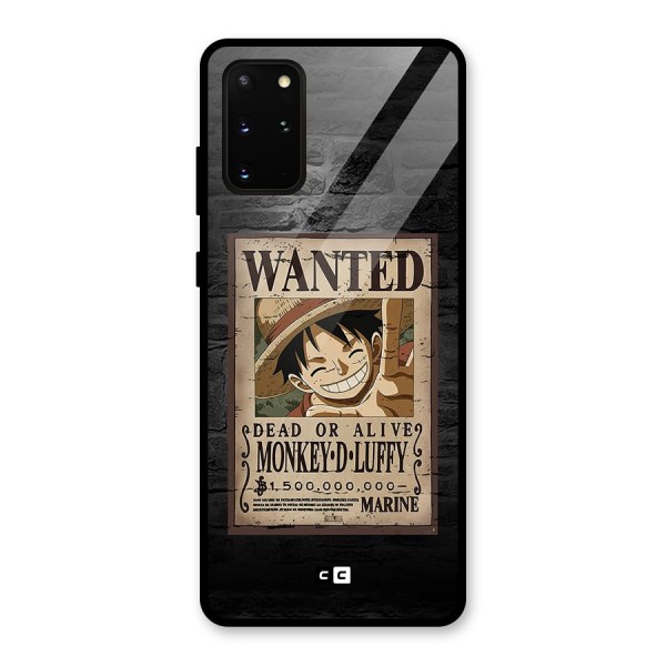 Luffy Wanted Glass Back Case for Galaxy S20 Plus