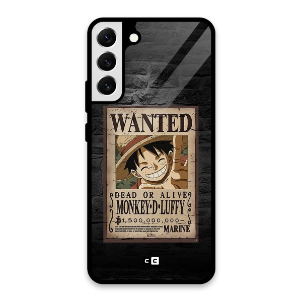 Luffy Wanted Glass Back Case for Galaxy S22 Plus 5G