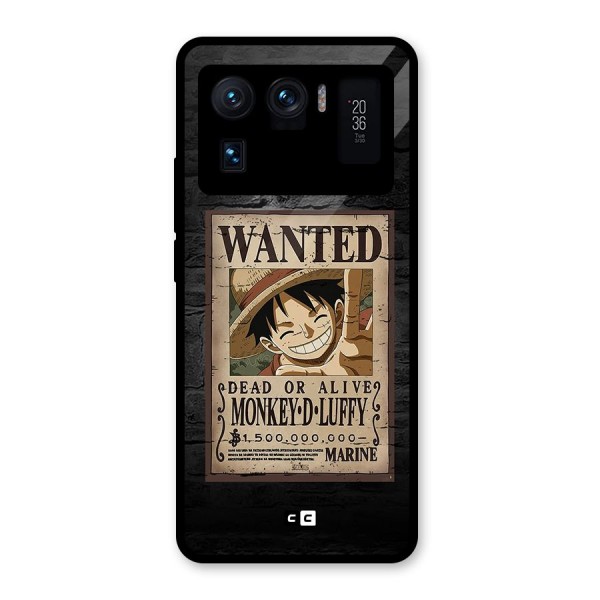 Luffy Wanted Glass Back Case for Mi 11 Ultra