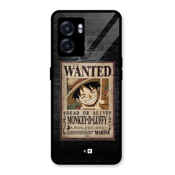 Luffy Wanted Glass Back Case for Oppo K10 (5G)