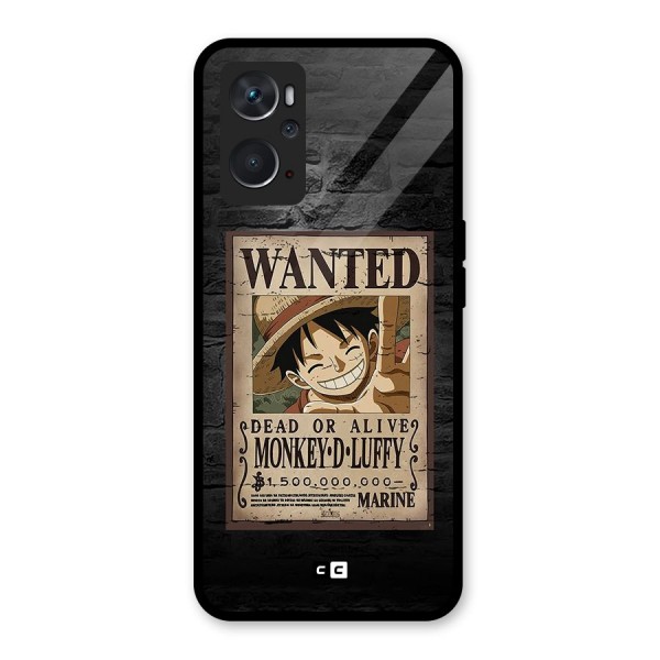 Luffy Wanted Glass Back Case for Oppo K10 4G