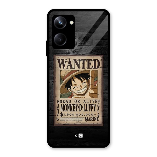 Luffy Wanted Glass Back Case for Realme 10 Pro