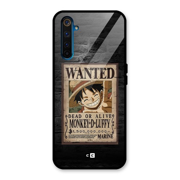 Luffy Wanted Glass Back Case for Realme 6 Pro