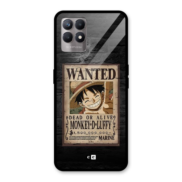 Luffy Wanted Glass Back Case for Realme 8i