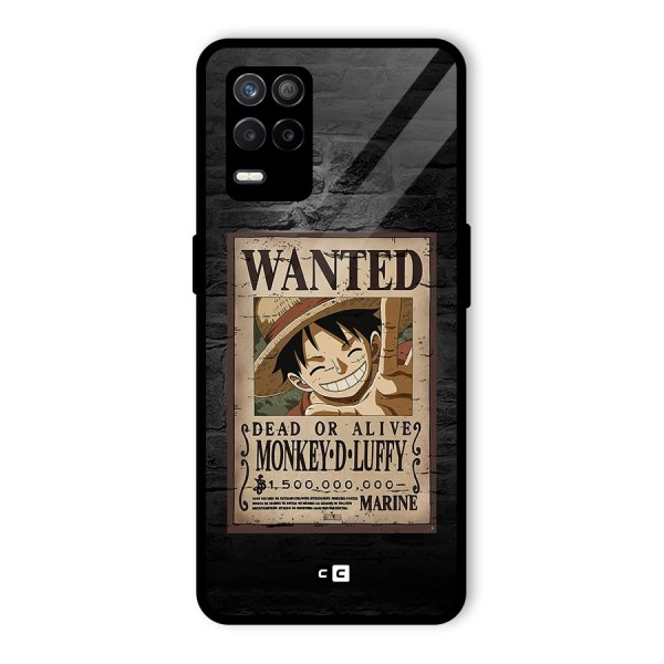 Luffy Wanted Glass Back Case for Realme 8s 5G