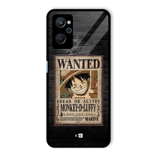 Luffy Wanted Glass Back Case for Realme 9i