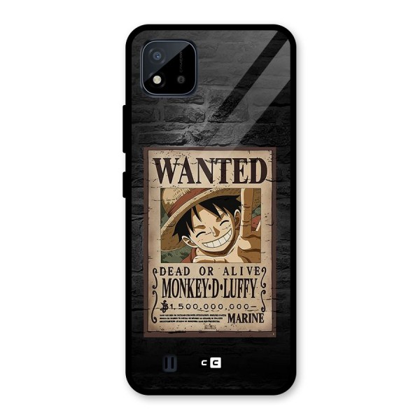 Luffy Wanted Glass Back Case for Realme C11 2021