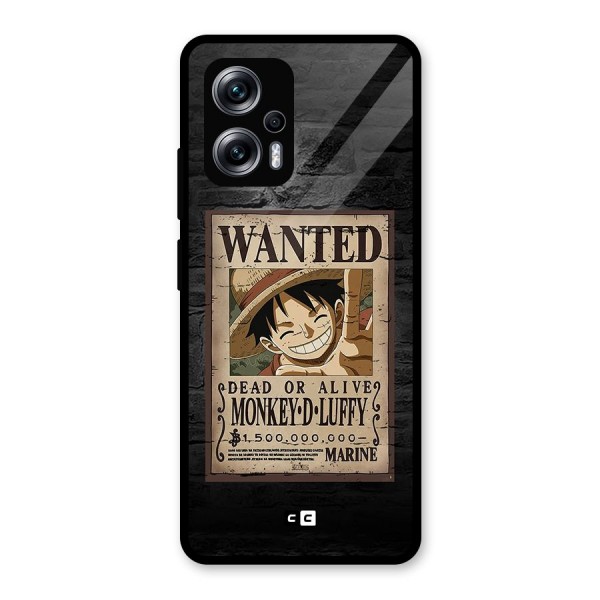 Luffy Wanted Glass Back Case for Redmi K50i