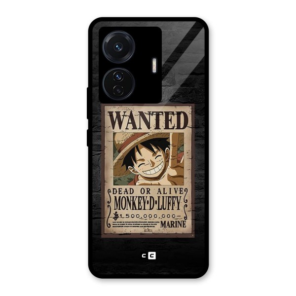 Luffy Wanted Glass Back Case for Vivo T1 Pro