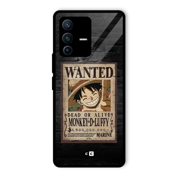 Luffy Wanted Glass Back Case for Vivo V23 Pro