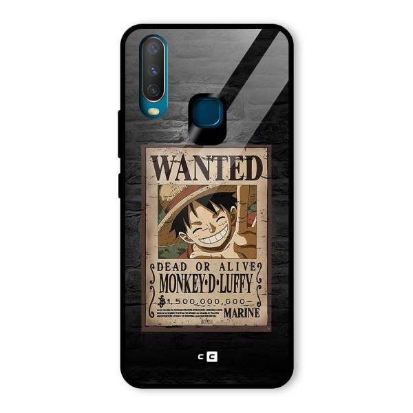 Luffy Wanted Glass Back Case for Vivo Y12