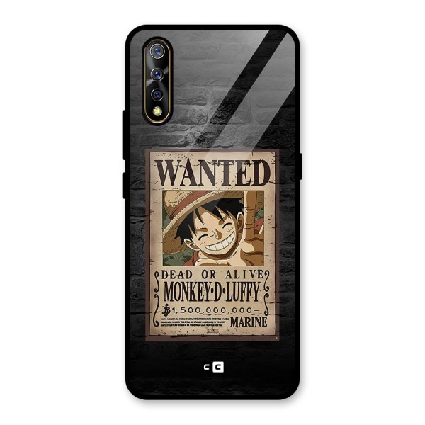 Luffy Wanted Glass Back Case for Vivo Z1x