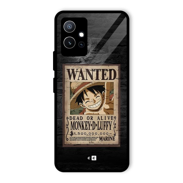 Luffy Wanted Glass Back Case for Vivo iQOO Z6