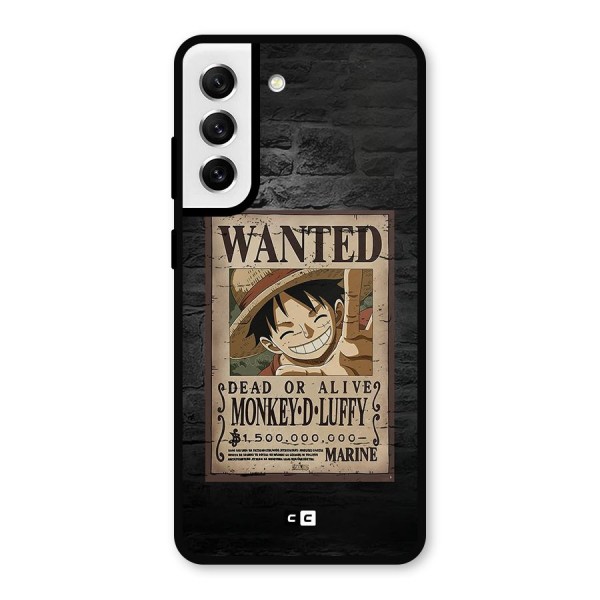 Luffy Wanted Metal Back Case for Galaxy S21 FE 5G