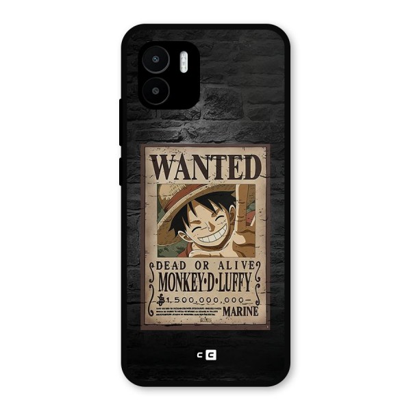 Luffy Wanted Metal Back Case for Redmi A2