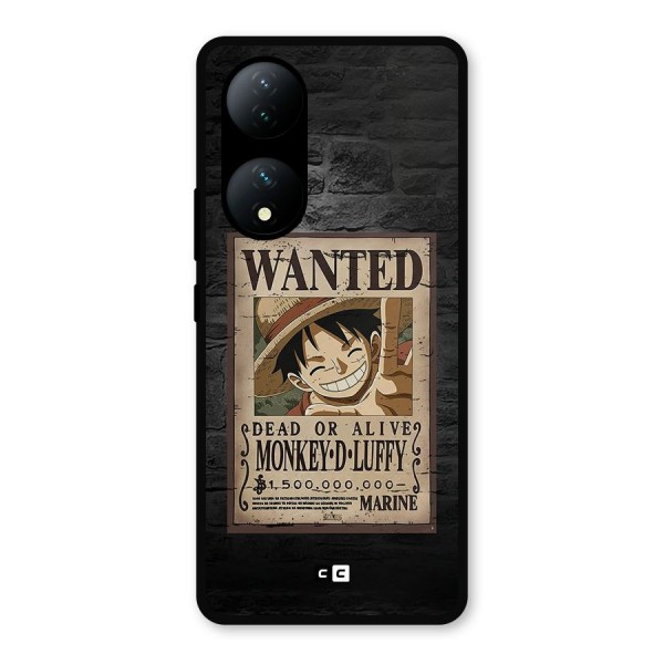 Luffy Wanted Metal Back Case for Vivo T2