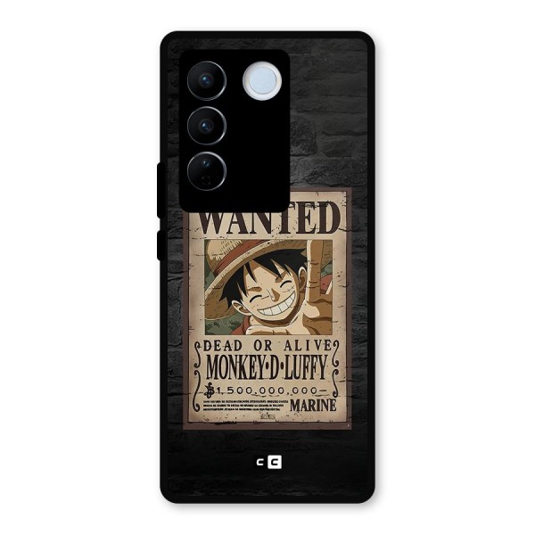 Luffy Wanted Metal Back Case for Vivo V27