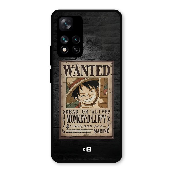 Luffy Wanted Metal Back Case for Xiaomi 11i Hypercharge 5G