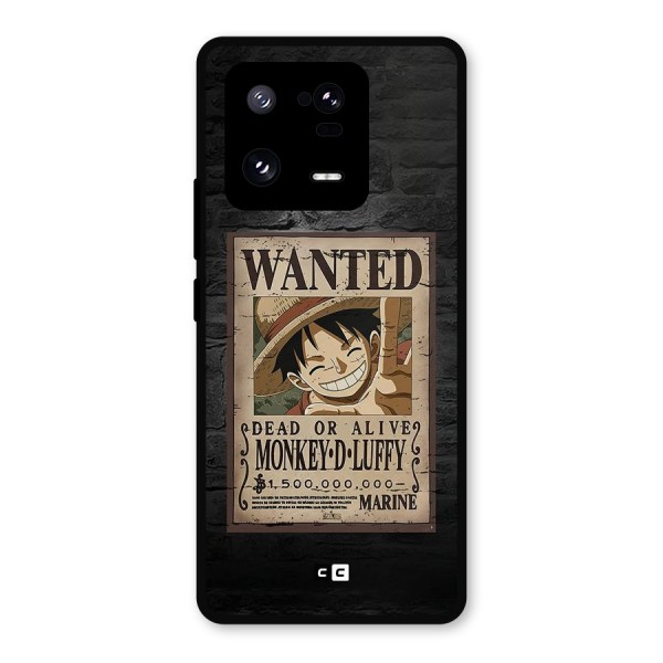 Luffy Wanted Metal Back Case for Xiaomi 13 Pro