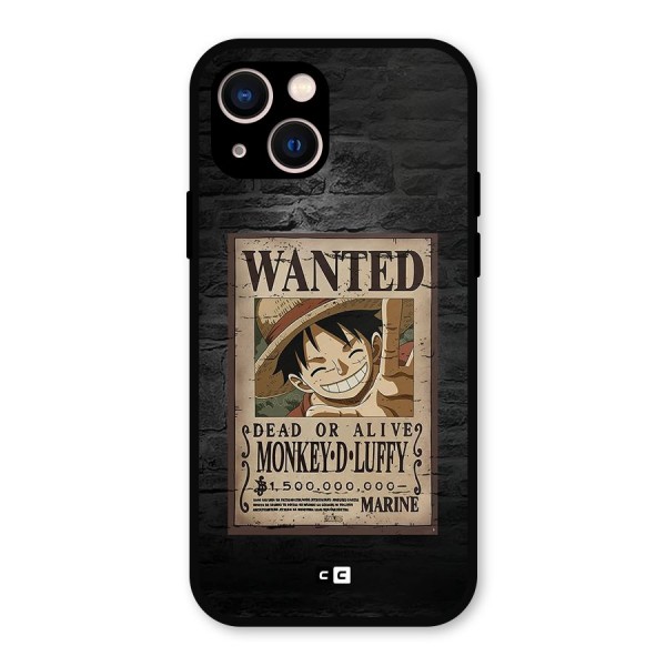 Luffy Wanted Metal Back Case for iPhone 13