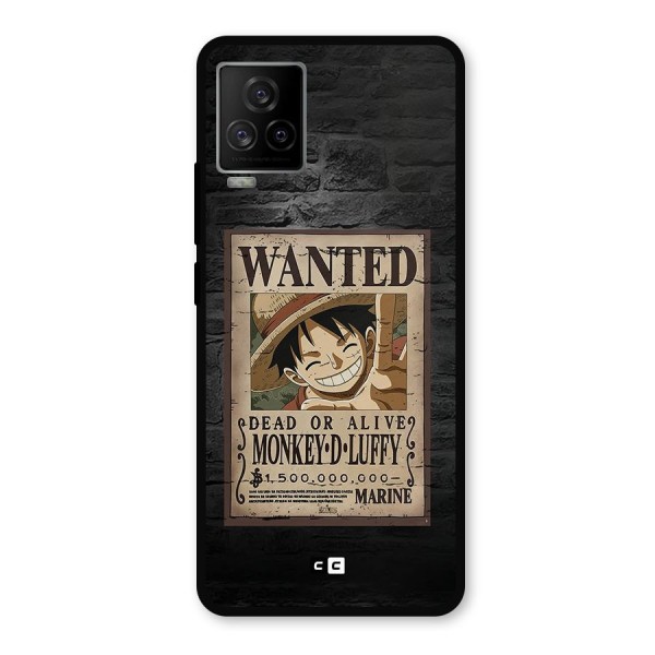 Luffy Wanted Metal Back Case for iQOO 7 Legend 5G