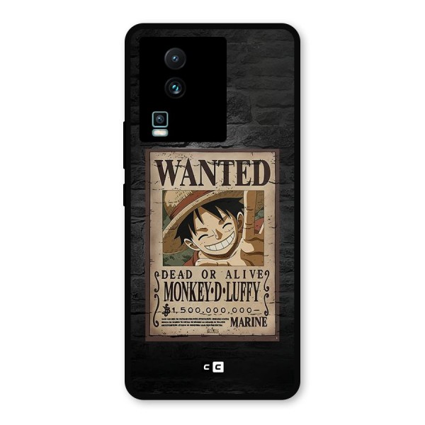 Luffy Wanted Metal Back Case for iQOO Neo 7