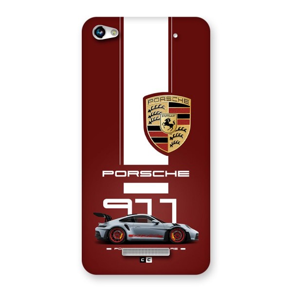 Luxe Supercar Back Case for Canvas Hue 2 A316