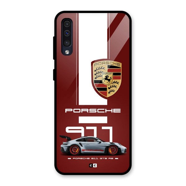 Luxe Supercar Glass Back Case for Galaxy A50