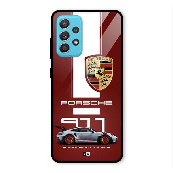 Luxe Supercar Glass Back Case for Galaxy A52s 5G